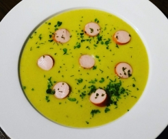 Gemüsecremesuppe ala Mama mit Wiener 