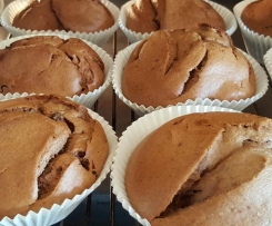 Bananen-Muffins mit Schokonote (zuckerfrei)