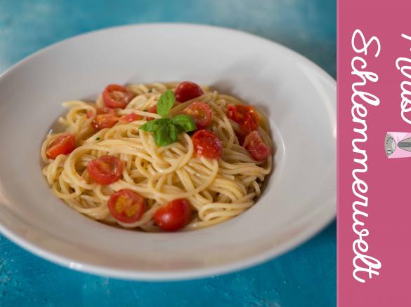 Spagetti Aioli mit Tomaten