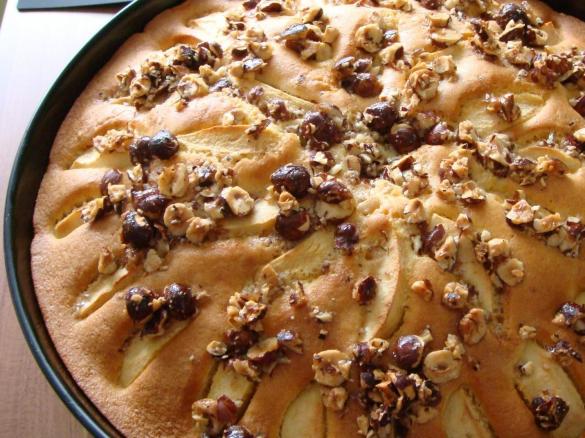 Apfelkuchen mit Ahorn-Nuss-Crunch