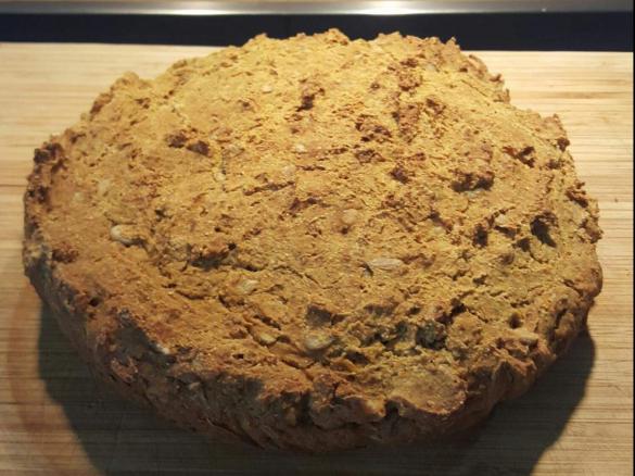 Buchweizen - Kürbis - Brot, glutenfrei, hefefrei, eifrei, laktosefrei & vegan