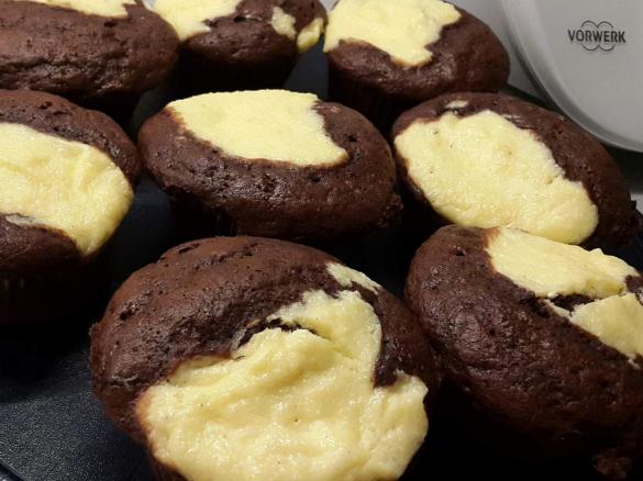 Schoko Käsekuchen Muffins