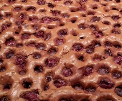 Schoko-Kirsch-Brownies, Variation von Double Choc Brownies