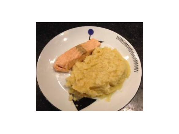 Lachs mit Selleriepüree