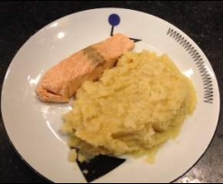 Lachs mit Selleriepüree