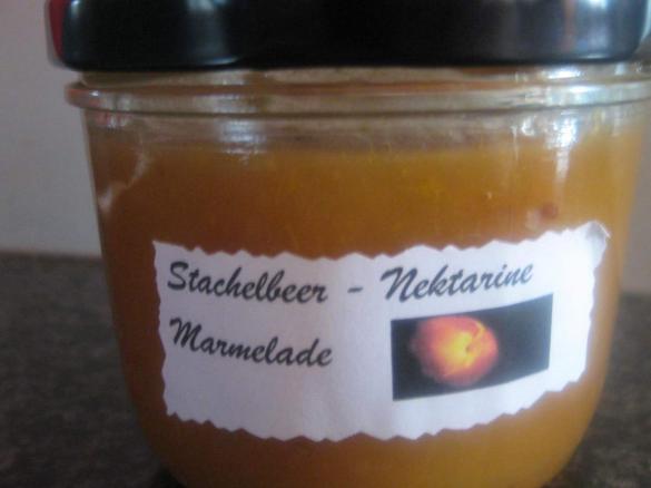 Stachelbeer-Nektarinen- Marmelade