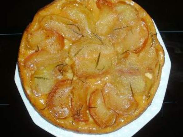 Apfel-Rosmarin Tarte Tatin