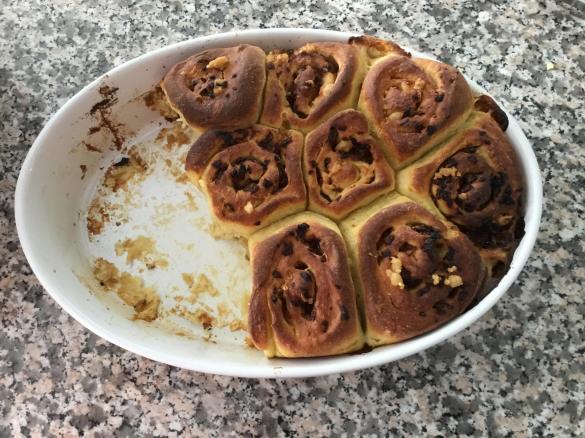 Griebenschnecken mit Kartoffel-Hefeteig