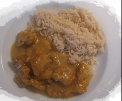Leckeres Curry-Huhn