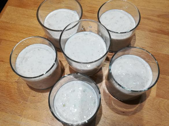 Birnen Quark Dessert mit Schokolade