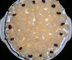 Birnen-Schoko-Torte mit Quittenmus und Eierlikör
