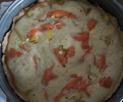 Quiche mit Lachs und Kartoffeln