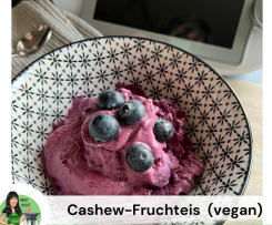 Früchteeis mit Cashew (vegan)