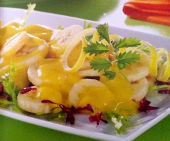 Bananensalat mit Aprikose und Curry