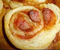 Herzhafte Blätterteigschnecke