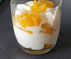 Creme - Dessert mit Frucht