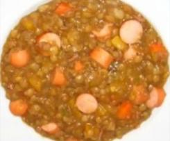 Linsentopf mit Würstchen