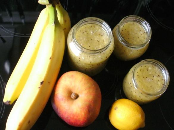 Kiwi-Apfel-Banane-Vanille-Konfilade