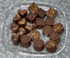 Nougatpralinen mit Salted Caramel Krokant