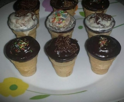 Milka-Muffin-Waffelhörnchen 