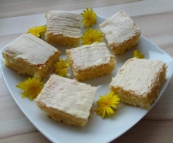 schnelle, weisse Eierlikörkuchen Schnitten