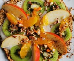 Haferflocken Frühstückspizza