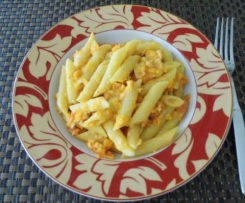 Rigatoni mit Rübli-Mandelsoße