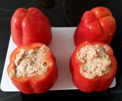 Gefüllte Paprika mit Tomatensauce