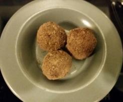 Pikante süsse dunkle Pralinen, laktosefrei