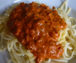 Tomatensoße mit Lachs