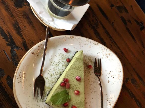 Matcha Cheesecake ohne Backen