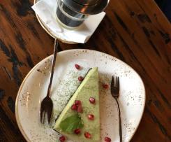 Matcha Cheesecake ohne Backen