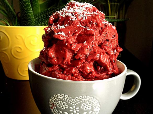 Waldbeer Joghurt Eis Eiscreme Vegan