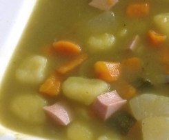 Gemüsesuppe ohne Zwiebeln