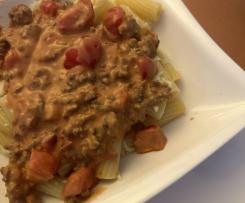 Frischkäse Hack Pasta