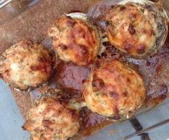 Mediterran gefüllte Champignons