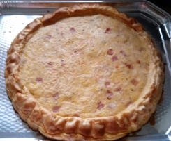 "Schüttelpizza" oder "Schnelle Quiche ohne Teig"