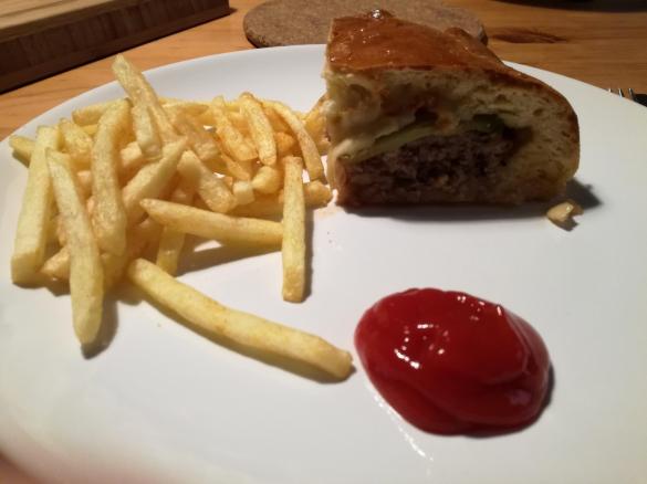 Kleiner Burger im Airfryer