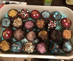 Super saftiger Schoko-Nuss-Kuchen oder Muffins