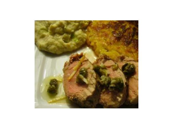 Schweinefilet mit Selleriepüree