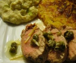 Schweinefilet mit Selleriepüree