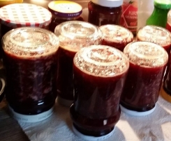 Milka-Kirschmarmelade ( mit Kokosflocken)