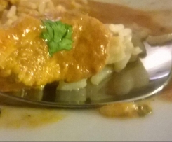 Indisches Chicken Tikka Masala (mit Hähnchenfilt-Resten vom Grillabend)