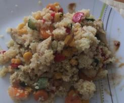 Gemüsecouscous mit Hähnchen