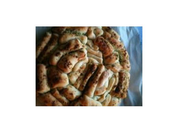 Zick-Zack-Brot (Knoblauchbrot) von Wolfgang