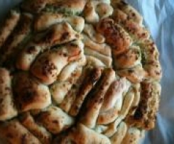 Zick-Zack-Brot (Knoblauchbrot) von Wolfgang