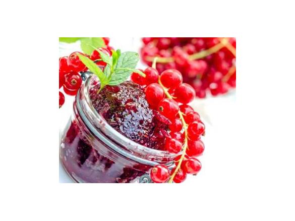 Roter Feigensenf mit Johannisbeeren