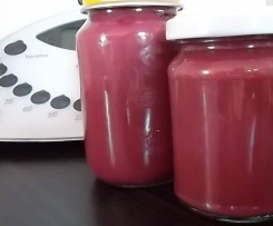 Bananen/Birnen/Brombeer-Brei mit Zimt