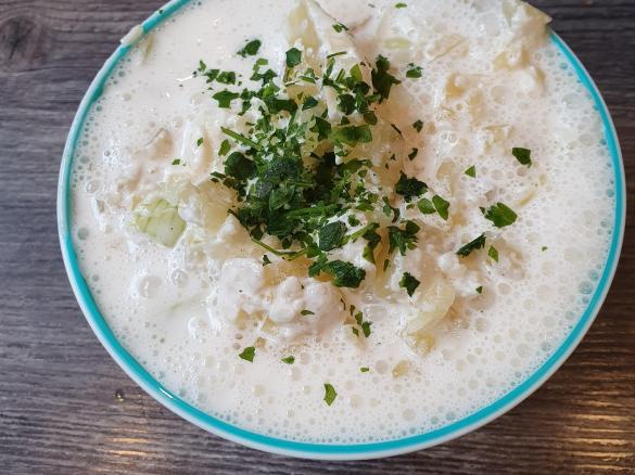 Glücksmixer schneller Harzkäsesalat
