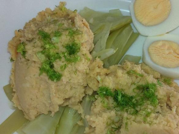 Gefüllter Fenchel mit Kichererbsenpüree
